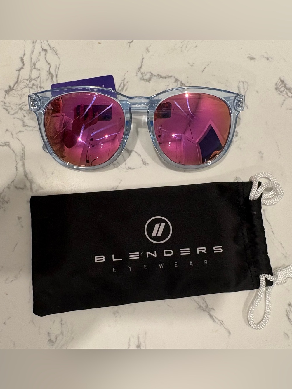NWT Blenders Pink Mirrored Pacific Grace Polarized sunglasses
